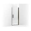 Headerless frameless pivot shower door 31-1/2" max opening x 67" H