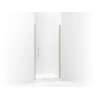 Headerless frameless pivot shower door 39" max opening x 67" H