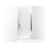Headerless frameless pivot shower door 42" max opening x 67" H