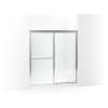 65-1/2" H sliding shower door with 1/8"-thick glass