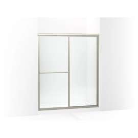 70" H sliding shower door with 1/8"-thick glass