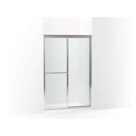 70" H sliding shower door with 1/8"-thick glass