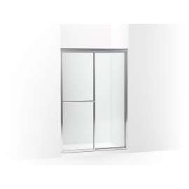 70" H sliding shower door with 1/8"-thick glass
