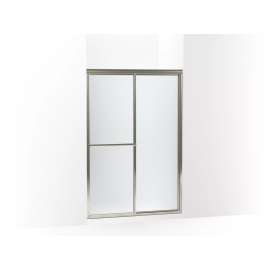 70" H sliding shower door with 1/8"-thick glass
