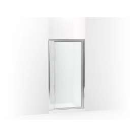 65-1/2" H pivot shower door with 1/8"-thick glass
