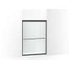 65-1/2" H sliding shower door with 1/4"-thick glass