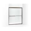 Frameless sliding shower door 54-3/8"-59-3/8" x 69-11/16"