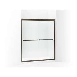 Frameless sliding shower door 54-3/8"-59-3/8" x 69-11/16"