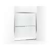 Frameless sliding shower door 54-3/8"-59-3/8" x 69-11/16"