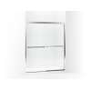 Frameless sliding shower door 54-3/8"-59-3/8" x 69-11/16"
