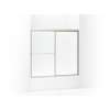Framed sliding bath door 54-3/8"-59-3/8" W x 56-3/16" H