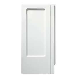 39-3/8" Vikrell(R) shower end wall set with Aging in Place backerboards