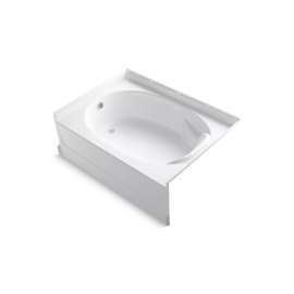 60" x 42" Vikrell(R) bath, left above-floor drain