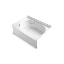 60" x 42" Vikrell(R) bath, right above-floor drain