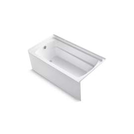 60" x 32" Vikrell(R) bath, left above-floor drain