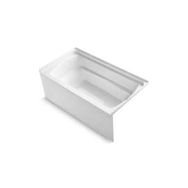 60" x 32" Vikrell(R) bath, right above-floor drain