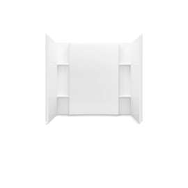 60" x 36" Vikrell(R) shower wall set with Aging in Place backerboards