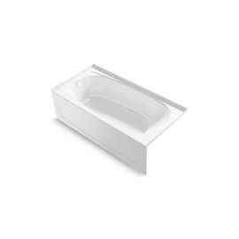 60" x 29" Vikrell(R) bath, left above-floor drain