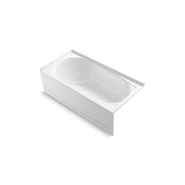 60" x 29" Vikrell(R) bath, right above-floor drain