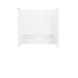 60" x 29" bath/shower wall set with Aging In Place backerboards