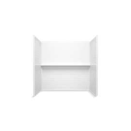 60" x 36" Vikrell(R) bath/shower wall set