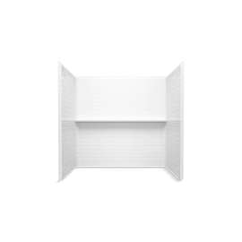 60" x 42" Vikrell(R) bath/shower wall set