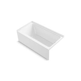 60" x 32" Vikrell(R) alcove bath, right drain