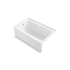 60" x 36" Vikrell(R) alcove bath, left drain