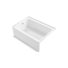 60" x 42" above-floor-drain Vikrell(R) alcove bath, left drain