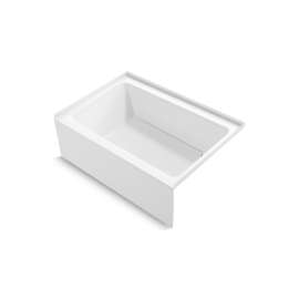 60" x 42" above-floor-drain Vikrell(R) alcove bath, right drain