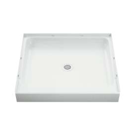 36" x 34" Vikrell(R) shower base, center drain