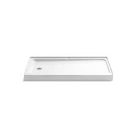 60" x 30" Vikrell(R) shower base, left drain