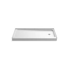 60" x 32" Vikrell(R) shower base, right drain