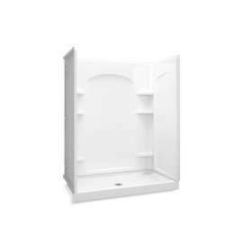 60" x 34" Vikrell(R) shower, center drain
