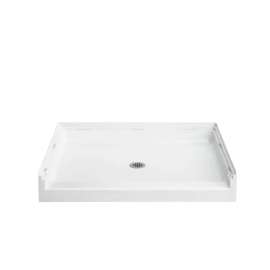 48" x 36" Vikrell(R) shower base, center drain