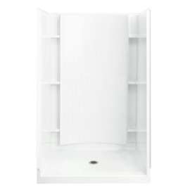 48" Vikrell(R) shower back wall with Aging in Place backerboards
