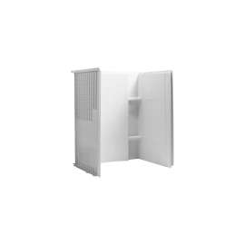 48" x 36" Vikrell(R) seated shower wall set