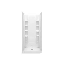 36" x 34" Vikrell(R) shower with Aging in Place backerboards, center drain