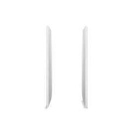 34" Vikrell(R) shower end wall set with Aging in Place backerboards