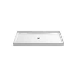 60" x 34" Vikrell(R) shower base, center drain