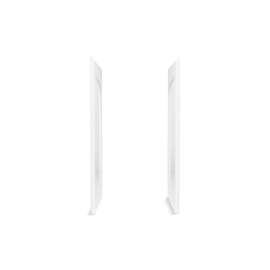 34" Vikrell(R) shower end wall set with Aging in Place backerboards