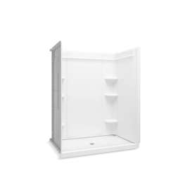 60" x 34" Vikrell(R) shower, center drain