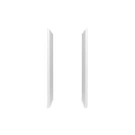 34" x 72-1/4" Vikrell(R) shower end wall set with Aging in Place backerboards
