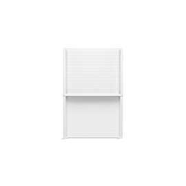 48" x 72-1/4" Vikrell(R) shower back wall with Aging in Place backerboards
