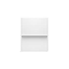 60" x 72-1/4" Vikrell(R) shower back wall with Aging in Place backerboards