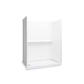 60" x 30" x 76-1/4" Vikrell(R) shower, left drain