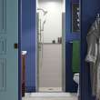 5698-24N-G05 Finesse Peak headerless frameless pivot shower door 25-1/2 in. max opening x 67 in. H with nickel frame finish and smooth/clear glass texture