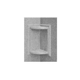 5.75-in D x 5.75-in W x 11-in H Solid Surface Soap Dish in Gray Granite