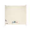 30-in D x 60-in W x 59.625-in H Veritek Bathtub Wall Kit in Bone
