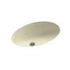 19.625-in W x 16-in D x 5.625-in H Solid Surface Undermount Bathroom Sink in Bone